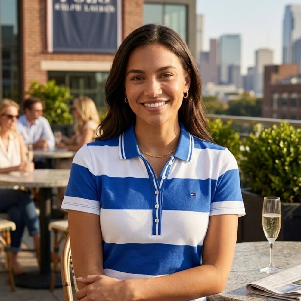 Tommy Hilfiger Nautical Striped Polo Shirt